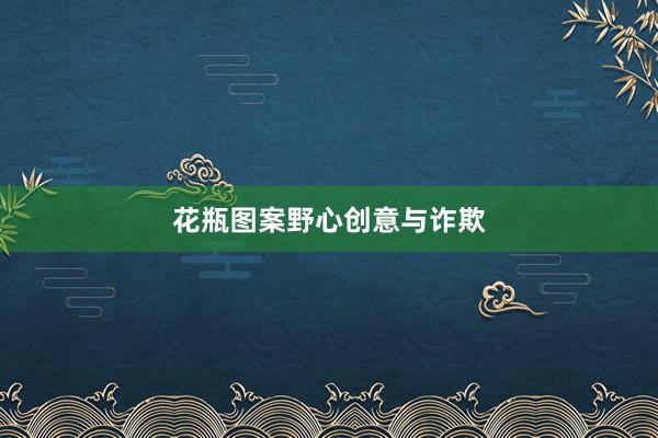 花瓶图案野心创意与诈欺